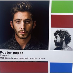 Color Europe Poster paper 230 grams - 24" x 34 meters